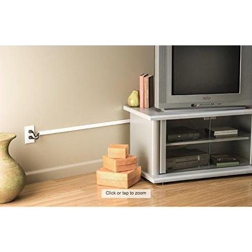 CordMate II Plastic Cord Cover Kit White (WMC332)