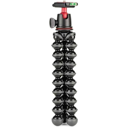 Joby GorillaPod 3K Kit, Compact Stand 3K and Ballhead for Compact Cameras, Tripod Kit, Travel Tripod for Cameras, Holds Devices up to 6.6lbs, JB91507, Made in Italy, Black/Charcoal