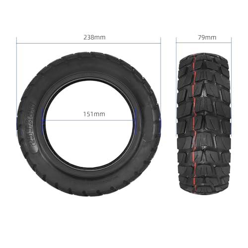 80 65 6 Off Road Tubeless Tire 10 Inch 10x3 255x80 Electric Scooter Replacement Tire Compatible with Nanrobot D4 D5 D6 Apollo Pro and Varla Eagle One Anti Slip Shockproof Wheel Parts