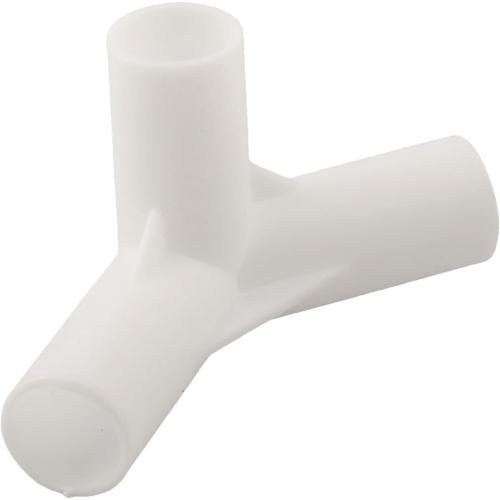 Tent Pole Connector 3-Way Tee Joint Camping Canopy Frame Fittings Fixed Joints Connector White Plastic Support Brackets For Outdoor Tent Shelter Structure I.D 16mm 5 Pack(135 degrees tee)