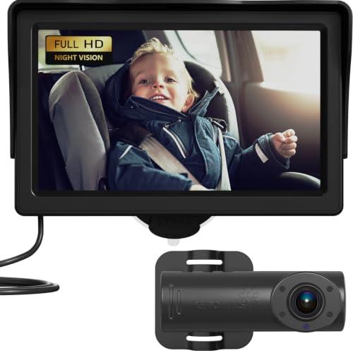 GROWNSY Baby Car Camera with Night Vision, 4.3 Inch HD Display