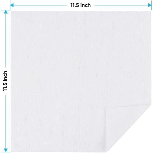HOMEXCEL White Shop Towels 100 Pack, Reusable Microfiber Towels for Cars, Bulk Multipurpose Microfiber Cleaning Cloths, Lint Free Cleaning Rags for Car, House and Kitchen, 11.5 x 11.5 inch