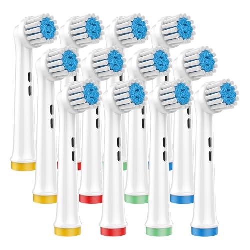 Soft Replacement Heads for Sensitive Gums, Compatible with Oral-B