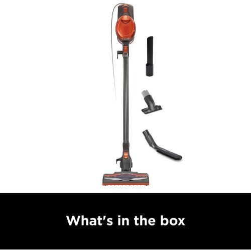 Shark Rocket Ultra-Light Corded Bagless Vacuum for Carpet and Hard Floor Cleaning with Swivel Steering (HV301), Gray/Orange