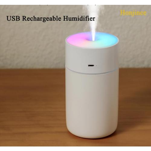 BLACK Humidifier, Humidifiers for Bedroom with Colorful Atmosphere Lights,2 Mist Modes Quiet, Easy to Clean, Small Portable for Plants, Baby, Car, Travel and Office