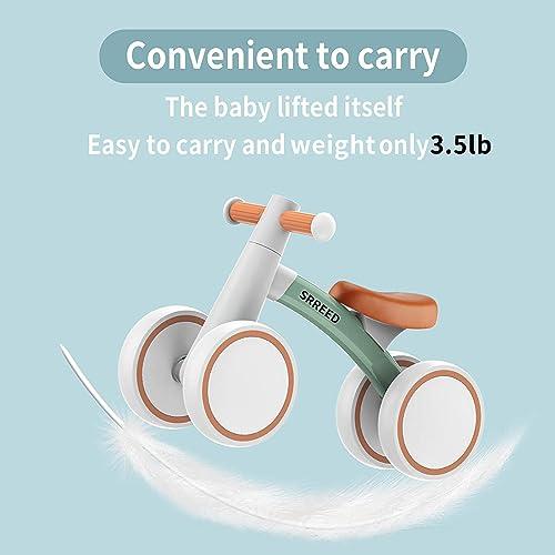 SEREED Baby Balance Bike for 1 Year Old Boy Girl, First Birthday Gift Toy