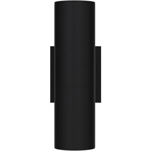 Outdoor Wall Lights 4Pack, Integrated LED Cylinder Up Down Lights, 12W 2700K Aluminum Exterior Wall Light, Outdoor Light Fixture for Porch Patio Door.(Matte Black)