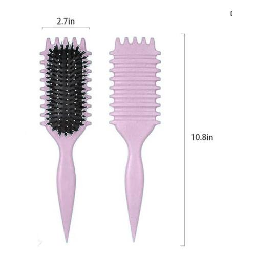 Purple 1 Piece Curl Defining Brush, Curly Hair Brush for Detangling Shaping and Defining Curls for Women, Men,Girl Or Boy Hair.