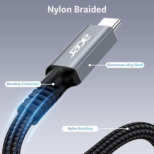 Acer USB4 Cable 40Gbps, 8K@60Hz Thunderbolt 4/3 Cable (3.3FT, 240W)