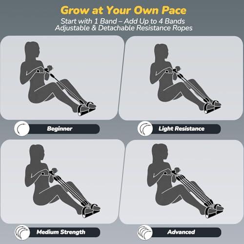 New AddWin L10 Upgrade Foot Pedal Resistance Bands with Handles