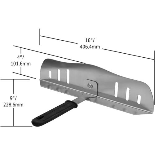 NU2U Products Partial Baffle Door, made of Pure #304 Stainless steel with Heat grip,Fits only Dome* Pizza Ovens The NU2U Baffle Door holder is also available on Amazon - see ASIN -B0DB6M5KJV