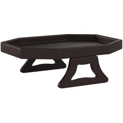 Sofa Arm Clip Table, Armrest Tray Table, Drinks/Remote Control/Snacks Holder … (Platic, Brown)