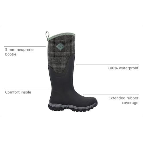 MUCK Women's Arctic Sport II Tall Boot, Black, Size 7(M)‼️light dirt and good condition‼️