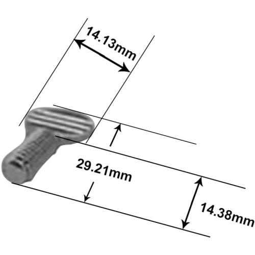 QCAA Single Small Sliding Window Security Lock, Aluminum, White Coated, 4 Pack, Made in Taiwan