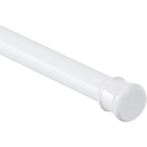 Shower Curtain Rod 56-104 Inch, 1Diameter Spring Long Adjustable Tension Curtain Rods for Bathroom Windows Closet No Drilling No Rust, White