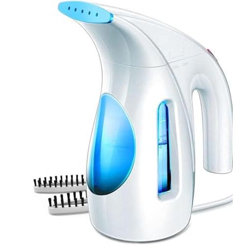 HiLIFE Steamer for Clothes, Portable Handheld Clothing Steamer, 240ml Big Capacity, 700W, Strong Power, Fabric Quick Wrinkle Remover for Home, Office(ONLY FOR 120V)-Maya Blue