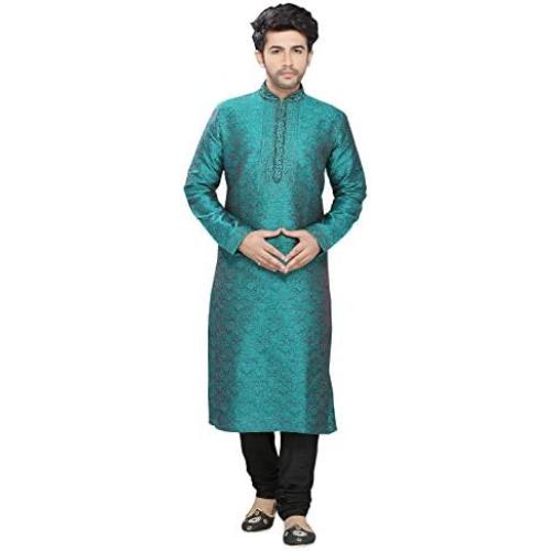 Sojanya XL Jacquard Readymade Ethnic Indian Kurta Pajama for Men