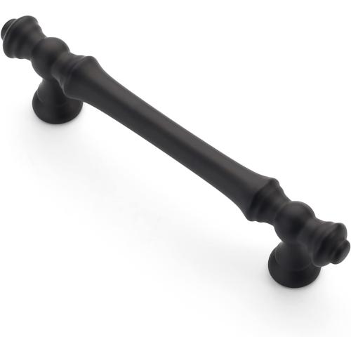 Asidrama 10 Pack 3.75 Inch(96mm) Matte Black Kitchen Cabinet Handles, Cabinet Pulls Kitchen Cabinet Hardware for Cupboard Drawer Pulls