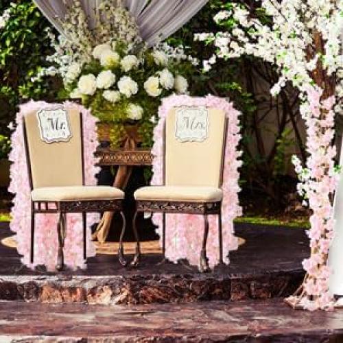6PC 35.4FT Cherry Blossom Flowers Garland Vine for Decoration