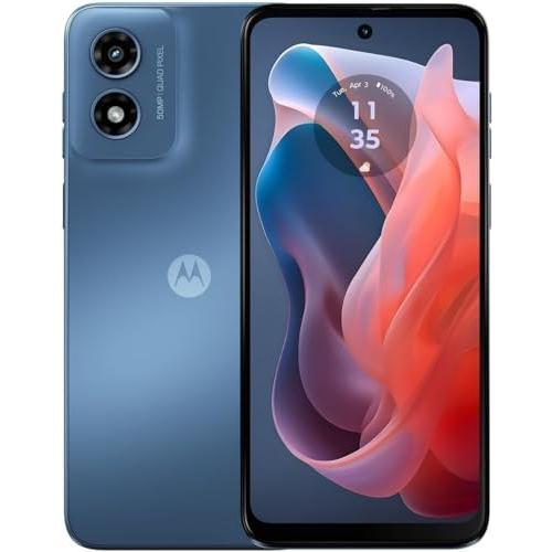 Motorola Moto G Play | 2024 |  Unlocked 4G LTE | 4/64GB | 50 MP Camera | Sapphire Blue (Renewed)