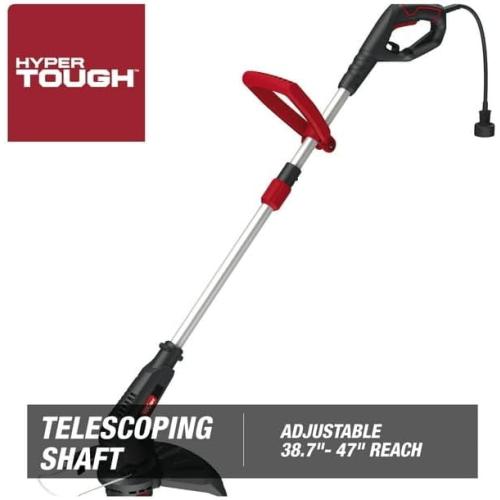 4.6-Amp 13in Electric String Trimmer HT21-401-002-04, Adjustable D-Grip Handle, Plant Protection Guard Keeps You from Accidentally Trimming Flowers