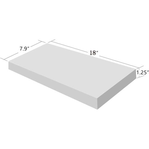 WELLAND Simons Floating Wall Shelf Ledge Shelves, 18-Inch, White