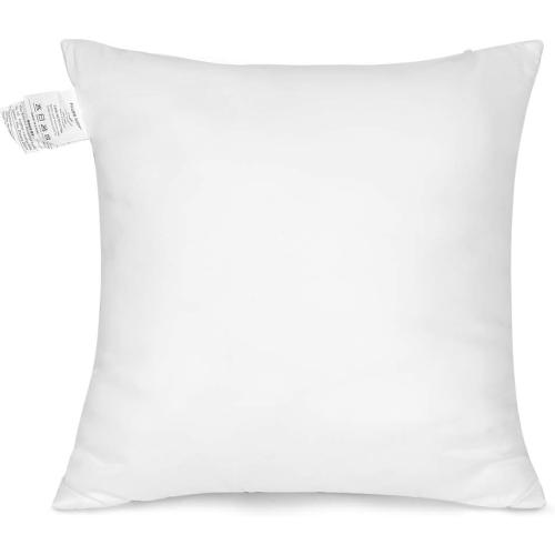 Artscope Premium Throw Pillow Insert Square Form Cushion Stuffer for Couch, Sofa, Bed - Indoor Decorative Pillows Inserts 18x18 Inch