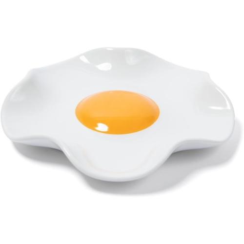Fried Egg Ceramic Spoon Rest for stove top and kitchen counter | Large and Dishwasher-Safe Sponge holder | Home & kitchen decor | Kitchen Gifts for women | House warming gifts new home