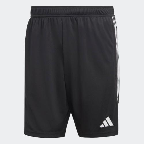 adidas Men's Large Size, Black with white stripes Tiro 23 League Training Shorts