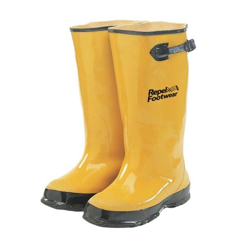 Galeton 7900-14 Repel Footwear Over-the-Shoe Rubber Slush Boots, Cotton Lined, 15.5 high, Yellow, Men's Size 14