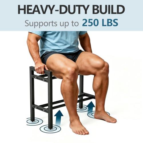 2-Tier Adjustable Dumbbell Rack for Home Use - Storage Stand Compatible with Dumbbells & Kettlebells (Rack Only)