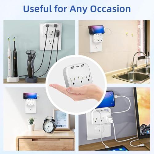 Cruise Ship Power Strip: Multiple Outlets for Your Cruise Cabin, Protect Your Electronics from Power Surges