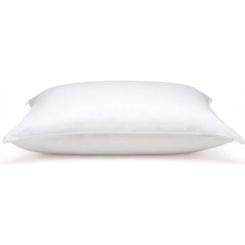 DOWNLITE Flat & Soft Down Pillow – Hypoallergenic Premium Down (Not Feathers) – Standard Size, 20 x 26