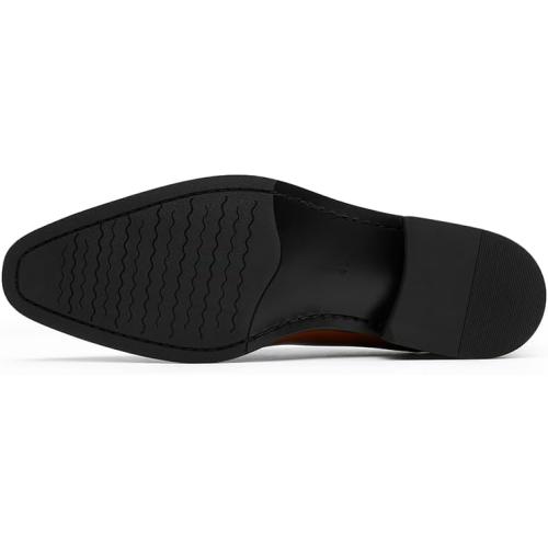 DESAI Men’s Dress Shoes with Genuine Leather in Classic Formal Oxford Leather Shoes for Men 9.5