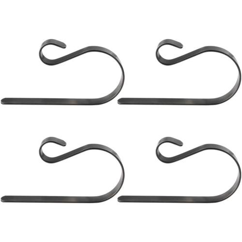 1 Set 4 Pcs Christmas Stocking Holders Hooks Fireplace Mantel Hangers Metal Hanging Hanger Hooks (Color : A, Size : One Size) (A One Size)