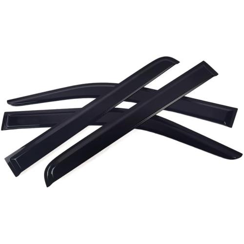 Window Visor Shield Deflector Guard for Ford F150 2004-2014 Only, 4Pcs Window Visor Guard Window Wind deflectors for Ford F150 2004-2014 Only,Tape-on Type