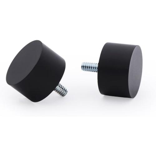 Ivilon Drapery Window Curtain Rod - End Cap Style Design 1 Inch Pole. 72 to 144 Inch Color Black