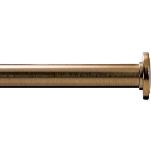 Ivilon Tension Curtain Rod - Spring Tension Rod for Windows or Shower, 54 to 90 Inch. Warm Gold