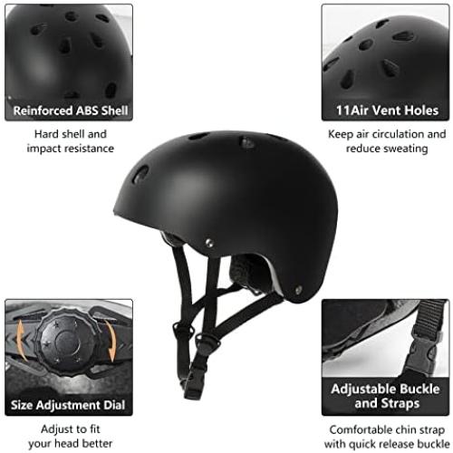 Skateboard Helmet Impact Resistance Ventilation for Youth & Adults