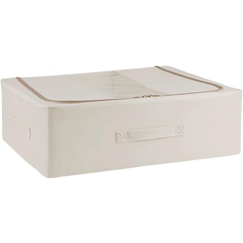 Set 2 Foldable Underbed Storage Bag with Handles, Under Bed Storage Containers, Underbed Storage Box with Clear Window, Closet Organizers and Storage