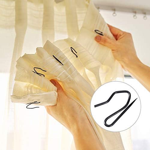 Metal Curtain Rings with Hooks, 1.26 Inches Interior Diameter