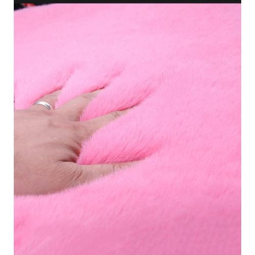 1 Set 3 pcs Soft Fluffy Auto Seat Cover Faux Wool Auto Front & Back Seat Pad Car Seat Cover Protector Cushion Soft Warm for Winter Mat Universal Fit (Pink)