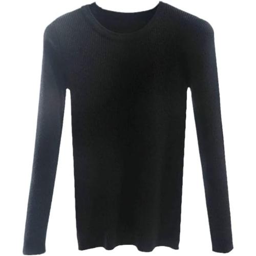 Size M ChanYorn Winter Knitted Woman Sweaters Pullovers Spring Autumn Basic Jumper Slim Pull Long Sleeve Sweater