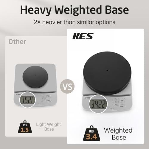 KES 26 H Black Toilet Paper Holder Stand with Weighted Base