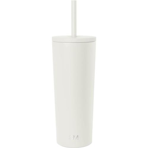 Simple Modern Classic Tumbler with Straw Lid | Insulated Iced Coffee Cup Reusable Stainless Steel Water Bottle Travel Mug | Gifts for Women Men Her Him | 24oz | Cream