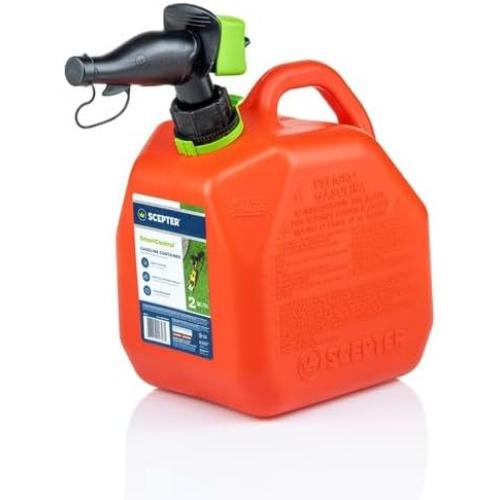 Scepter USA 2-Gallon Plastic Gasoline Can 2-gpm Manual