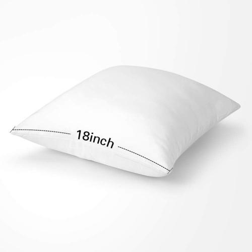 Artscope Premium Throw Pillow Insert Square Form Cushion Stuffer for Couch, Sofa, Bed - Indoor Decorative Pillows Inserts 18x18 Inch