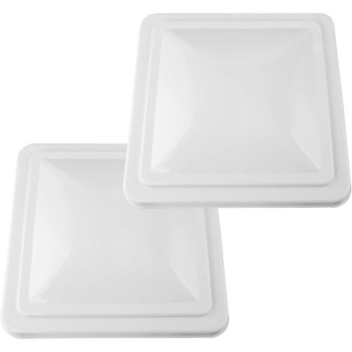 2 Pack Universal Roof Vent Cover Vent Lid Replacement for RV, Trailer, Camper, Motorhome Roof Vent Cover White
