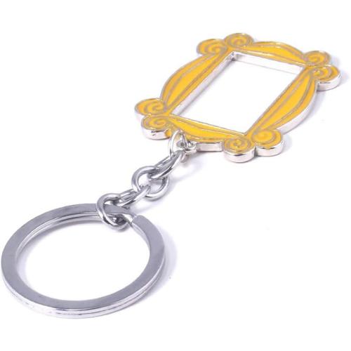 Friends TV Show Door Frame Keychain - Monica's Door Yellow Frame, BFF Gift to Friends