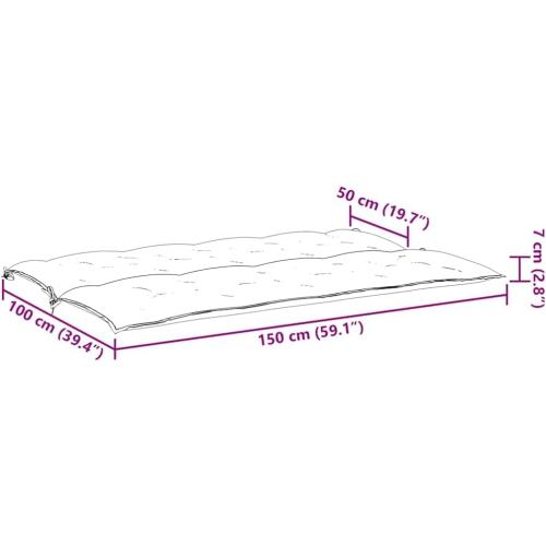 vida Indoor/Outdoor seat Cushions 6 pcs, , Porch Swing Seat Cushions, Non-Slip, Water-Repellent, Breathable, Resilient, Blue  Oxford Fabric